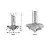 Amana Tool - 49570 Carbide Tipped Plunge Ovolo with Center