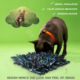 Paw 5 Dog Snuffle Mat for All Dogs. Dog Toys Interactive - Reduces Boredom & Anxiety. Premium Feeding Mat for Slow Eating & Smell Training. Dog Brain Stimulating Toys + Small Dog Bed