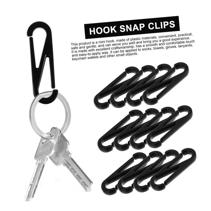 Operitacx Figure 8 Hook Buckle Lanyard Snap Clip Lobster Clasp
