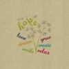 CafePress Hope Love Dream Smile Grow Create Relax Canvas Lun