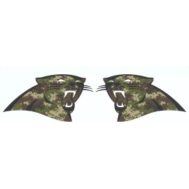 Carolina Panthers Camo Mini Football Helmet Decals