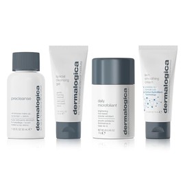 Kit de Piel Saludable Dermalogica Discover - Incluye: Prelimpieza, Lavado Facial, Exfoliante Facial y Hidratante - Lavar las Impurezas para Revelar una Piel Radiante