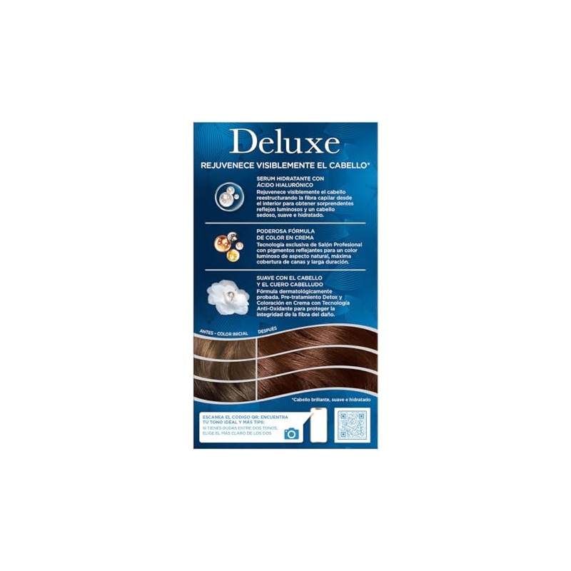 Wella Deluxe, Tinte Permanente 4.45 Castaño Cobrizo Caoba, 207 G