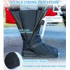 Genérico Cubrezapatos Impermeables con Cierre, PVC Resistente, Suela Antideslizante, Ajustables