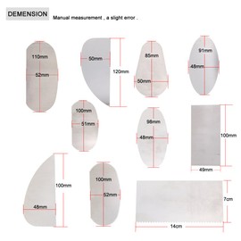 COMIART Clay Sculpture Pottery Molding Ceramics Sharp Steel Cutter Tools Scraper Crafts (Pack of 10)