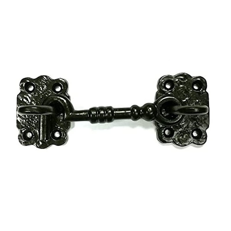 Merriway® BH01580 Cabin Eye Hooks, 100mm (4 inch) - Black