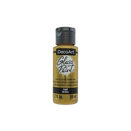 Deco Art DGP26-30 2oz Glass Paint, Gold, Gold, One Size