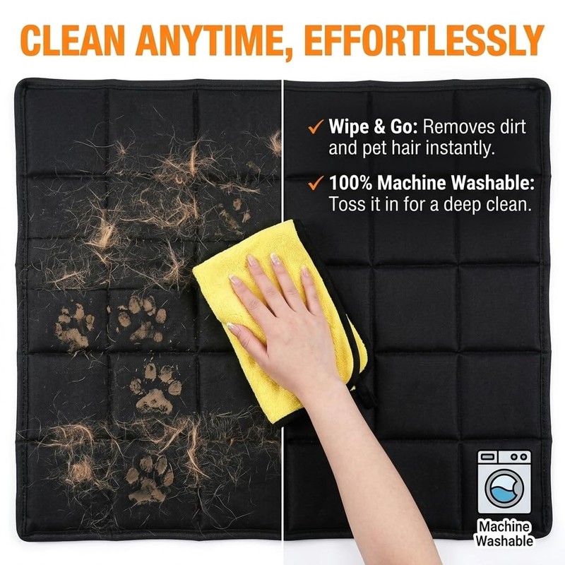 Drounphi Chew Proof Dog Crate Pad – Indestructible Durable Crate