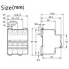 3P Miniature Circuit Breaker Easy Disassembly Assembly Din Rail Mount