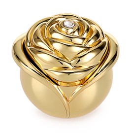 Hipiwe Rose Shape Vintage Jewelry Box - Gold Metal Trinket Organizer Small Jewelry Storage Holder Treasure Box Case Keepsake Box for Rings Earrings Necklace Gift for Girls Women, Large