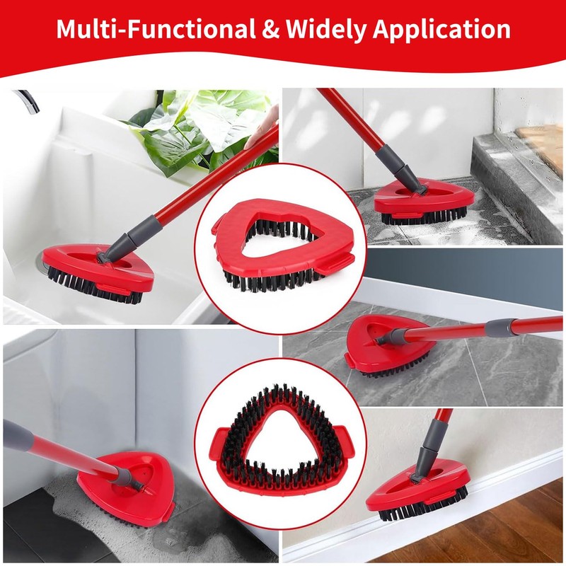 Gelapa Spin Mop Scrub Brush, Spin Mop Head Refill Compatible