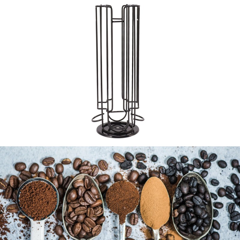 Coffee Capsule Holder for 24 Coffee Pod 360 Degree Rotating