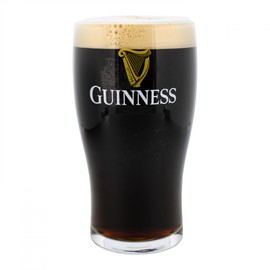 Guinness Tulip Style 20 Ounce Tulip Imperial Pint Glass - 2025 Gold Sparkle Harp U.S Pub Edition - Set of 4