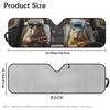TSVAGA Auto Sun Shades Front Windshield Funny Capybara Car Sun