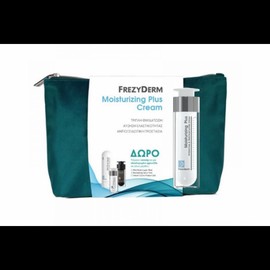 Frezyderm Promo Moisturizing Plus Cream Moisturizing Plus Cream 50ml, Mild Wash Liquid 15ml, Revitalizing Serum 5ml, Velvet Colors Medium 2ml & Cosmetic Bag