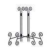 QIMOND 12 Inch Plate Stands for Display, 2Pack Black Iron