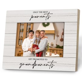 MidGid parents Gifts Picture Photo Frame, Promoted to grandparents 8x10 Picture Frame, grandpa grandma gifts from granddaughter Wooden Picture Frames gifts for grandpa grandma