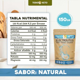 Electrolitos Keto en Polvo sin Azúcar (Natural)