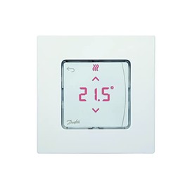 Danfoss Icon 088U1010 Room Thermostat with Display 230.0 V Flush Mount EU + Rest of the World White