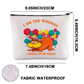 JNIAP Book Lover Makeup Bag Book Character Gifts I Am The Whorax I Speak On My Knees Gifts, MY KNEES mb, Fit