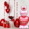 HAIMITI Valentines Day Balloons, Large Pink Red Hearts Love Standing