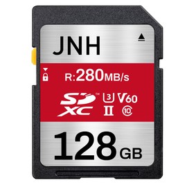 SDXC Card, 128 GB UHS-II V60 U3, 4K UHD Compatible, 280MB/s JNH High Performance, Extreme Speed Series, SD Card, Genuine Japanese Product