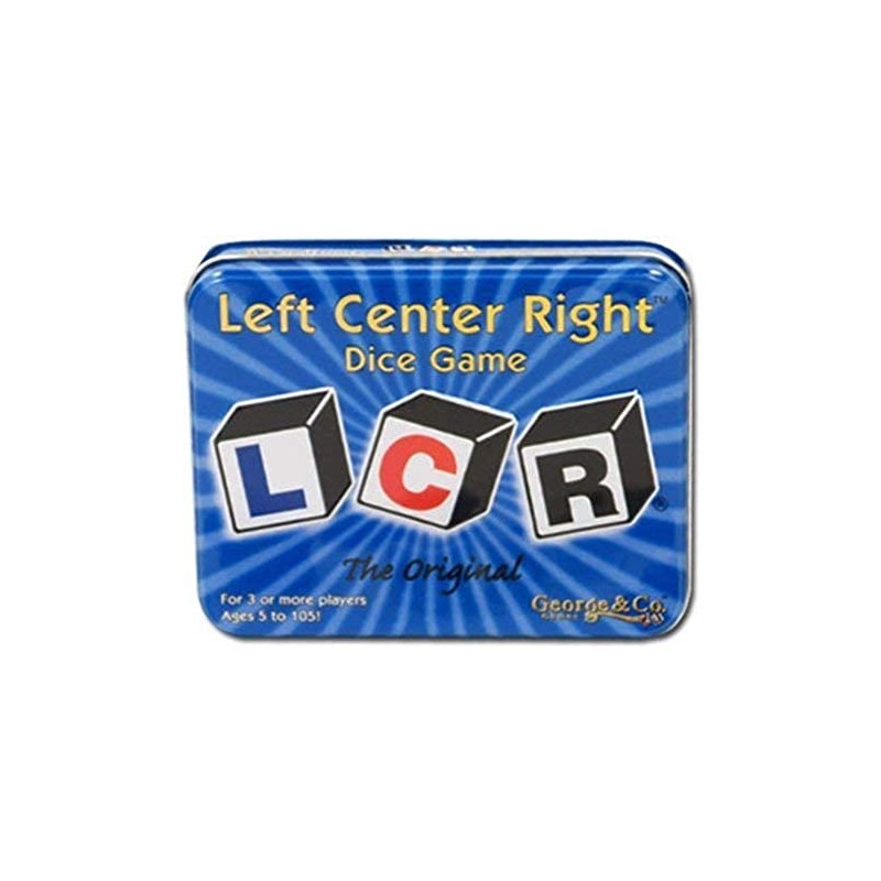 Juego de dados original LCR Izquierda Centro Derecha