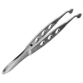 Ipetboom Women's Eyelid Tweezer Precision Metal Meibomian Gland Expressor for Eye Care
