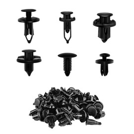 NYTKL 200 PCS Car Retainer Clips, Popular Size Bumper Push Pin Plastic Rivet Clips, Bumper Push Fastener Door Trim Panel Rivets, Body Retainers Replacement Kit for Most Vehicles