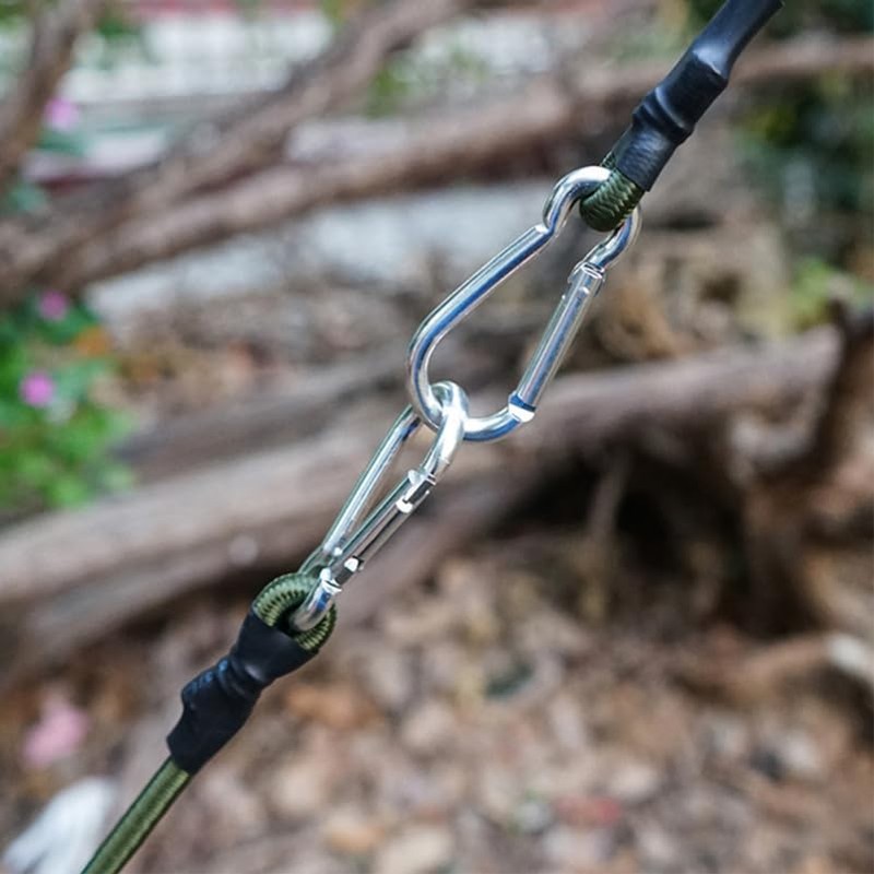Abaodam 5 Piezas Cordones De Bungee con Ganchos Cuerda Elástica