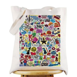 G2TUP Broadway Musical Character Tote Bag Broadway Theatre Fans Gift Musical Lover Shoulder Bag Broadway Music Merchandise (Broadway Musical TG)