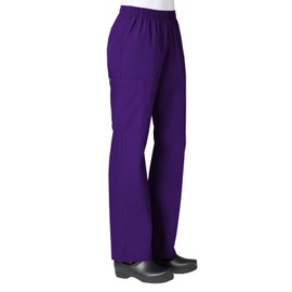 Maevn Women's Core Full Elastic Band Cargo Pants(Purple, XX-Large Petite)