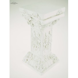rackcrafts.com Medium Roman Greek Pillar Column Candle Holder Table Decor Polyeresin (Square)