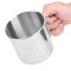 4pcs Outdoor Stainless Steel Cup Foldable Handle Nesting Cups for