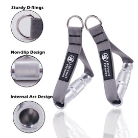 J Bryant Fitness Cable Machine Attachment Handles for Heavy Duty Metal Gym Handles Aluminum Alloy Handle Grips Durable Workout Handles for Resistance Bands Pulley LAT Pull Down System