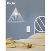 AIDA Outlet White Duplex Receptacle with Wall Plate, Electrical Outlet