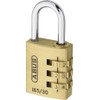 Abus 165/30 Combi Padlock - Brass