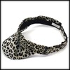 White Fang CZ296 Visor, Leopard Pattern, Sun Visor, Golf, Running,