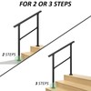 LOVMOR 2 Pack 3 Step Hand Rails for Outdoor Steps,
