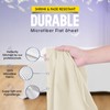 Linens World Microfiber Flat Sheets Super King Size Breathable, Anti