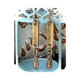 Bronze Courage Dangle Earrings. Jewelry Earrings for Women #3298FE759