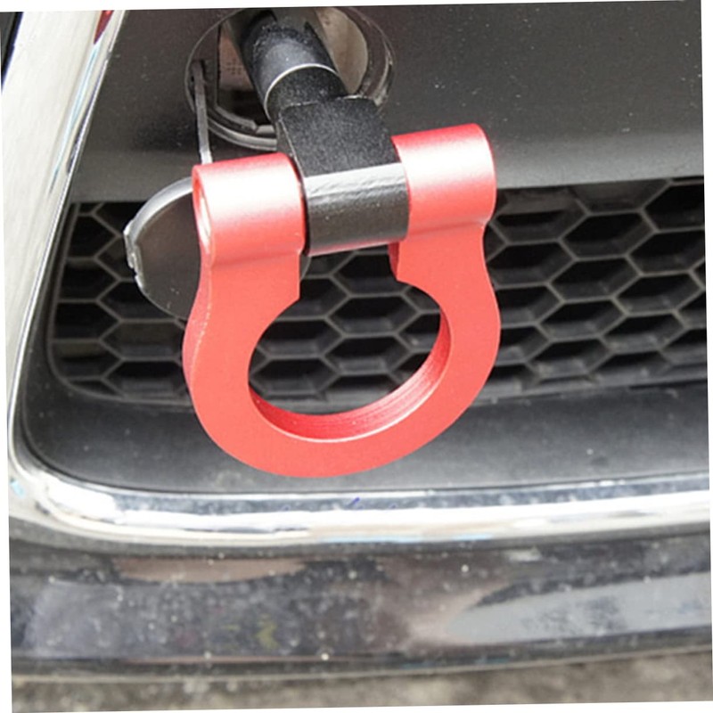 SOLUSTRE Trailer Hitch Front Bumper Towing Rings Automobile Tow Hook
