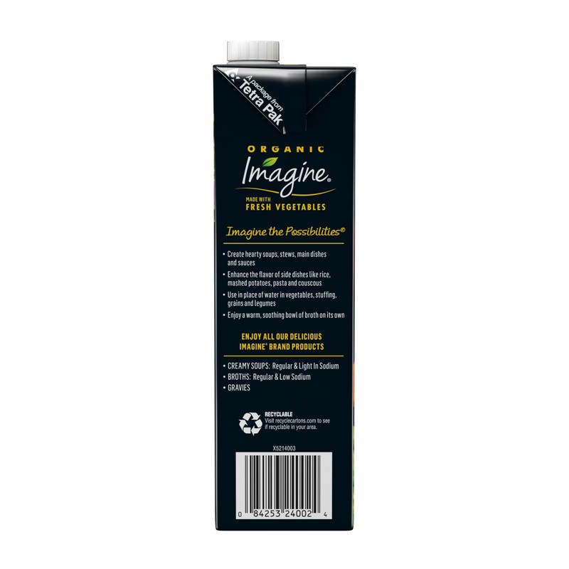 Imagine Foods, Broth Vegetable Low Sodium Organic, 32 Fl Oz
