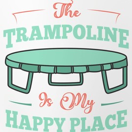 CafePress Funny Trampolines Trampoline Is My Pint Glass, 16 oz. Drinking Glass