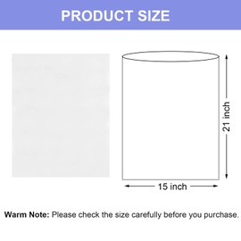 Shrink Wrap 50 Pcs 15x21 Inches Clear PVC Heat Shrink Wrap Bags for Packagaing Gift Basket and Homemade DIY Projects