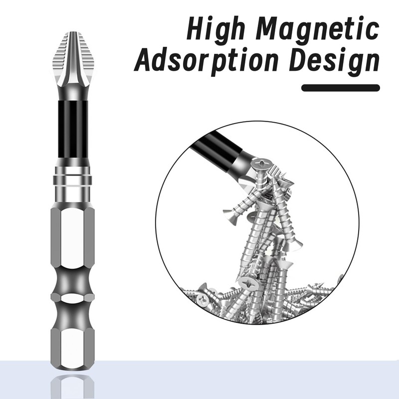6PCS High-Magnetic Screwdriver Drill Bit Set,Magnetic Drill Bits Electric Drill
