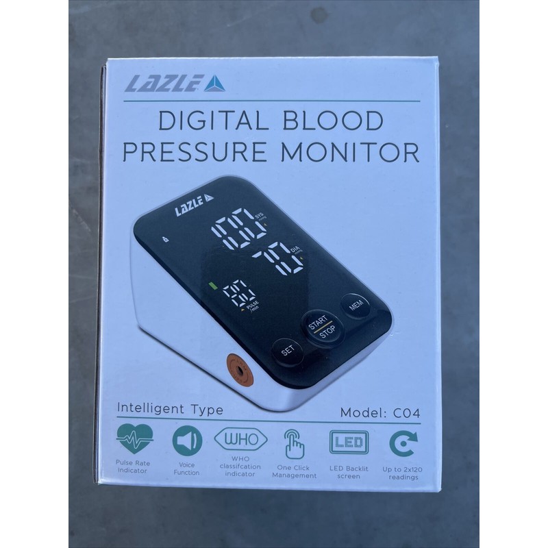 LAZLE Digital Blood Pressure Monitor By Lazle With Voice Function
