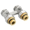 CORNAT VRS591510 Block Unit f.valved radiat. Brass Plated