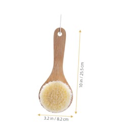 FRCOLOR Body Scrubber Bath Brush Comfortable Handle for Cleaning Soft and Shower Exfoliator for Home Use and Travel