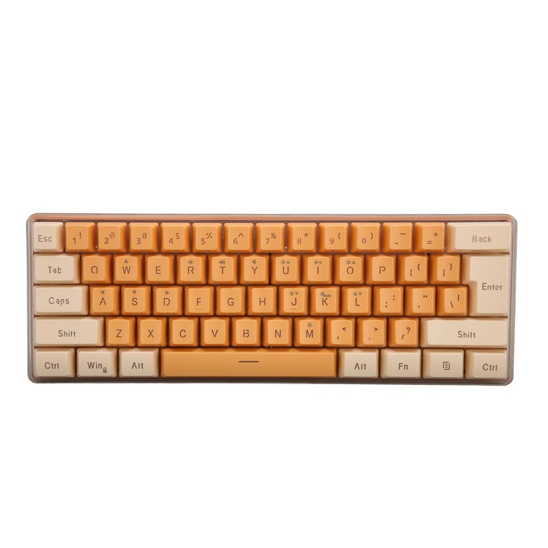 Gaming Keyboard USB 61 Keys Contrast Color RGB Light Key